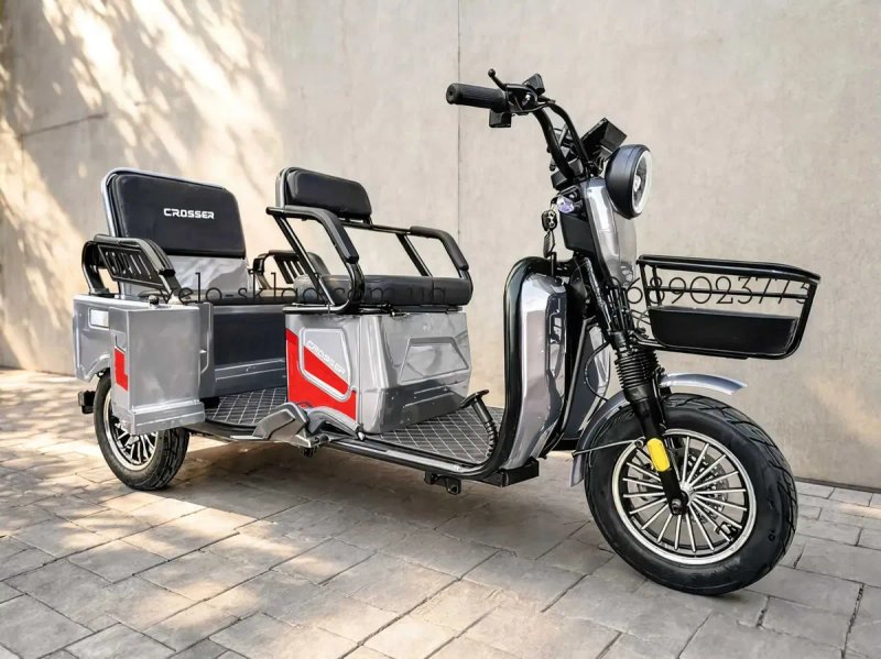 скутер єлектро Трицикл Crosser TR-5  1500w 72v 24ah графен(*есть также 1500w 72v 32 ah LFP) — фото 4