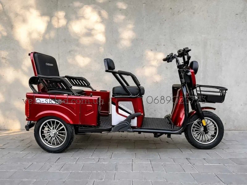 скутер єлектро Трицикл Crosser TR-5  1500w 72v 24ah графен(*есть также 1500w 72v 32 ah LFP) — фото 8