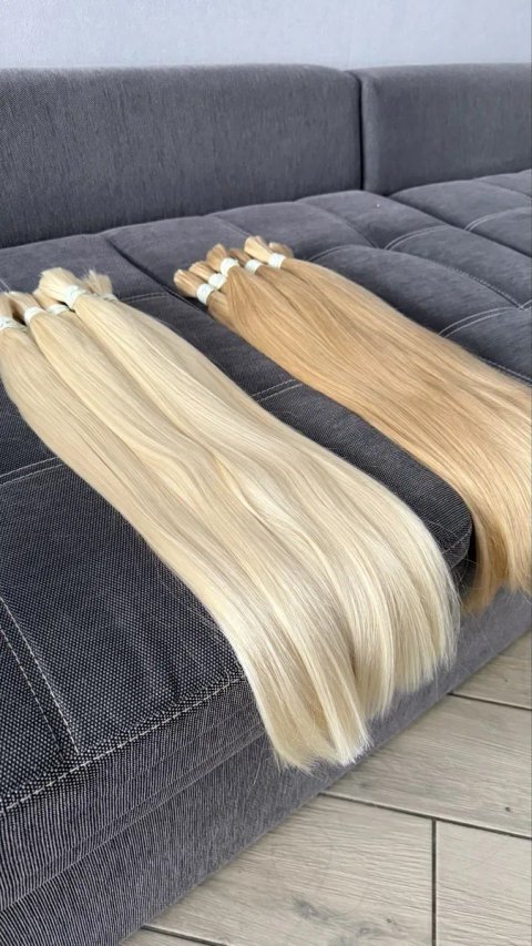 Слов’янське натуральне волосся для нарощування Преміум| Virgin hair