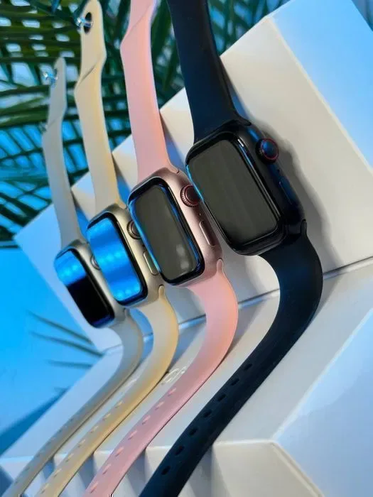 Смарт годинник Apple Watch S9 (45 мм екран ) + 3 кольори (чорний, білий, золотий) — фото 3