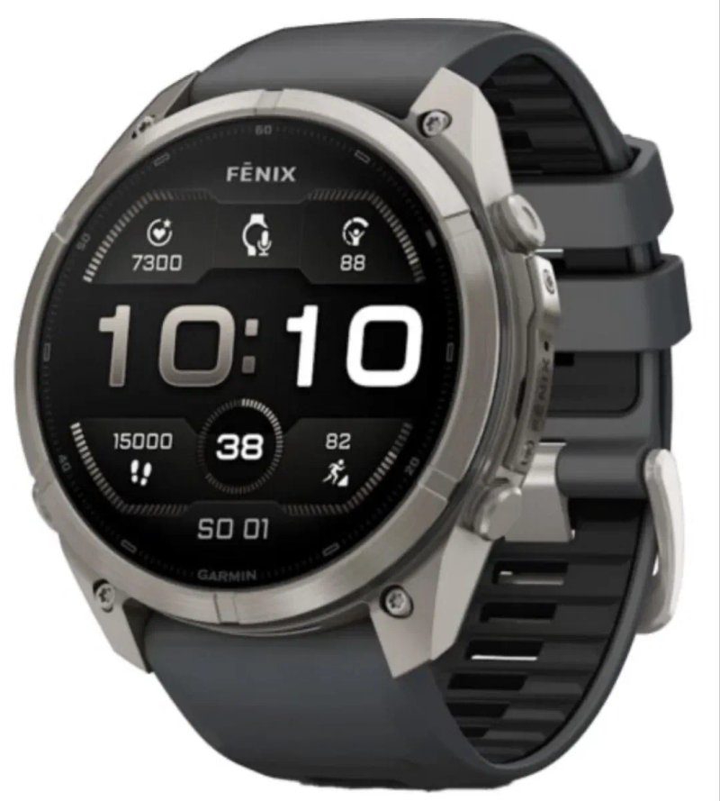 Смарт-годинник Garmin Fenix 9 Pro inReach 51mm Titanium with Graphite/Black Silicone Band (010-04337-21) — фото 2