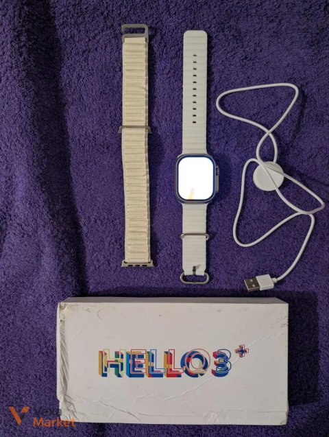 Смарт-годинник Hello Watch 3+ Ultra 49 мм сріблястий