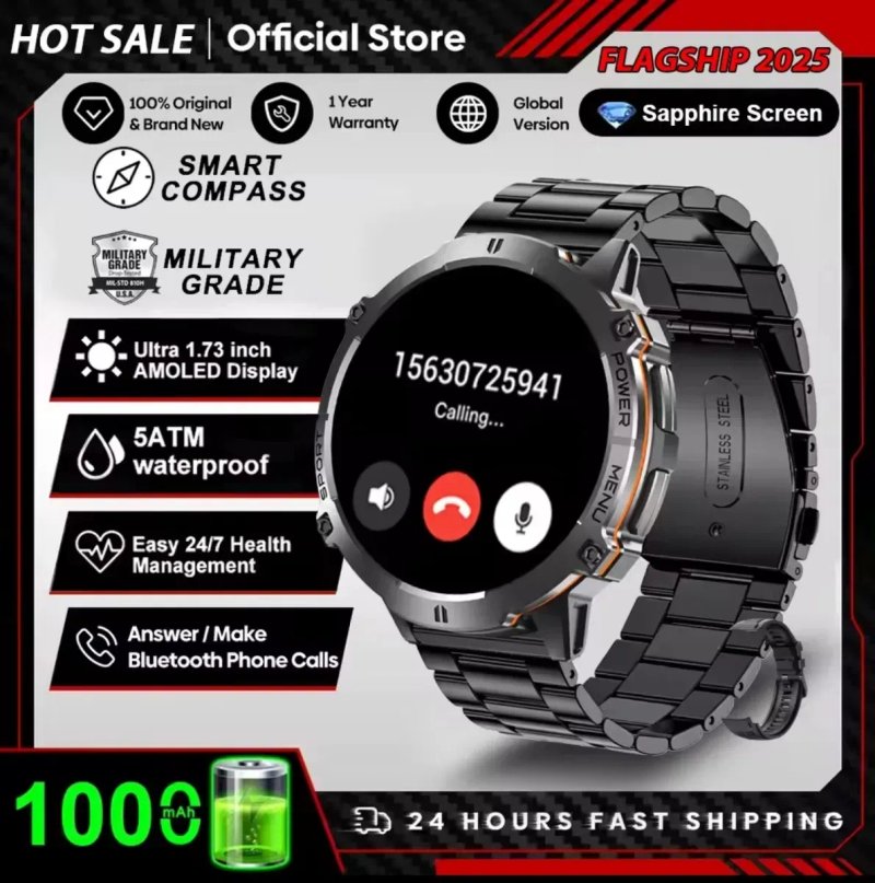 Смарт годинник тактичний TANK X3 Ultra Special edition + Compass + GPS — фото 5