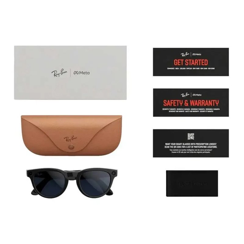 Смарт-окуляри RAY-BAN META HEADLINER - GEN 2 (Shiny Black Frame / Transitions Sapphire Lenses) — фото 8