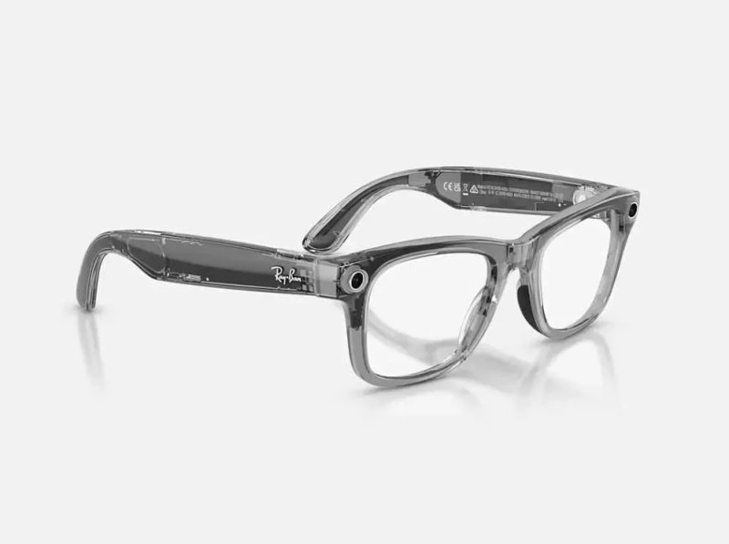 Смарт-окуляри RAY-BAN META WAYFARER - GEN 2 (Shiny Transparent Grey - Transitions Sapphire) — фото 3