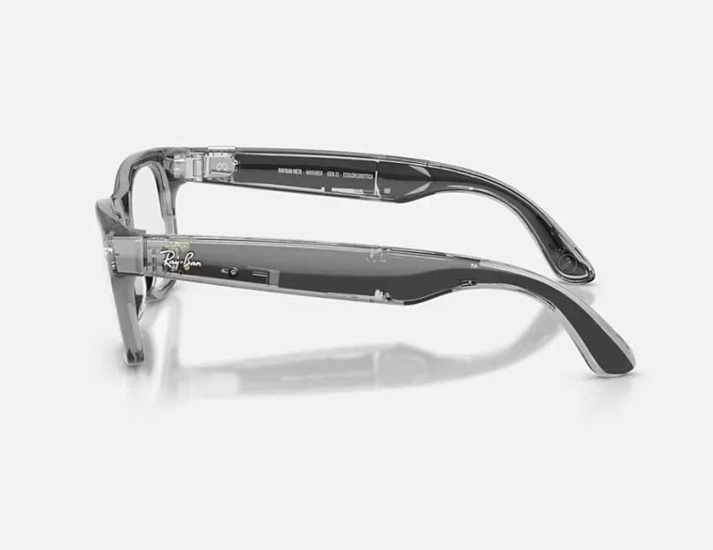 Смарт-окуляри RAY-BAN META WAYFARER - GEN 2 (Shiny Transparent Grey - Transitions Sapphire) — фото 4