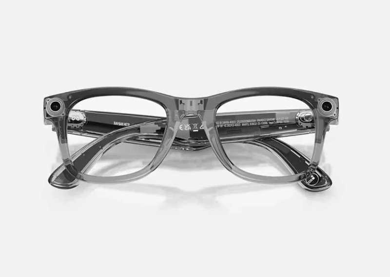 Смарт-окуляри RAY-BAN META WAYFARER - GEN 2 (Shiny Transparent Grey - Transitions Sapphire) — фото 6