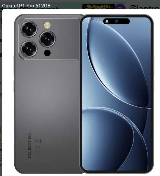 Смартфон OUKITEL P1 Pro (8/512 Гб) колір Gold (Золотий),  Black (Чорний) — Новинка на Android 15! — фото 3
