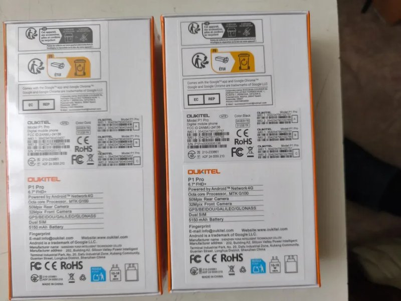 Смартфон OUKITEL P1 Pro (8/512 Гб) колір Gold (Золотий),  Black (Чорний) — Новинка на Android 15! — фото 8