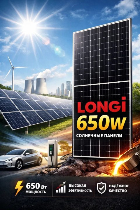 Солнечные панели LONGi Hi-MO X10 650Вт risen 9-144 550w