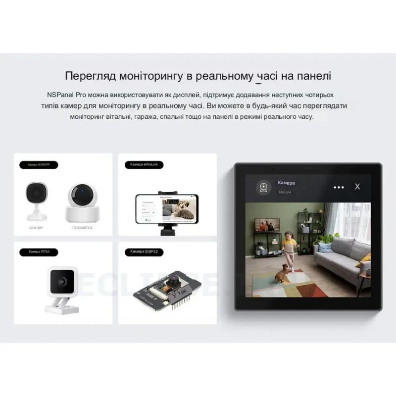 Sonoff Nspanel Pro настінна панель управління та моніторингу — фото 3