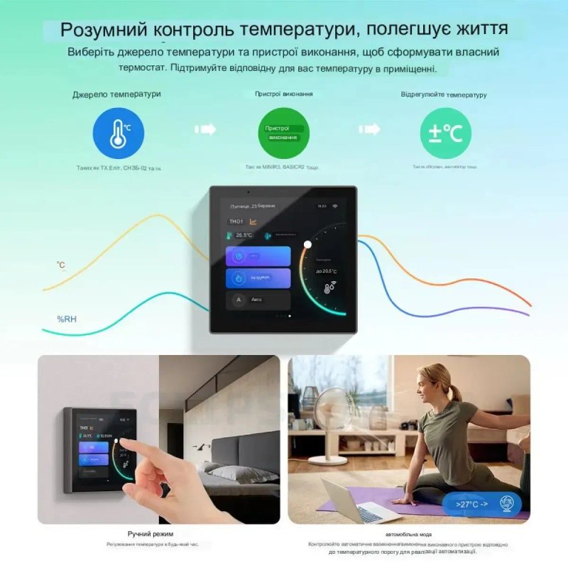 Sonoff Nspanel Pro настінна панель управління та моніторингу — фото 5