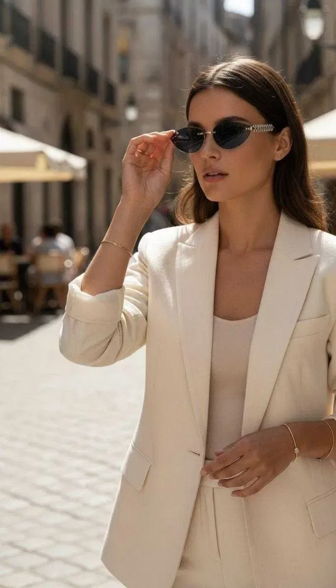 Сонцезахисні окуляри Cartier CT0543S фотохромні безободкові 55-15-140 лінзи синього кольору — фото 3