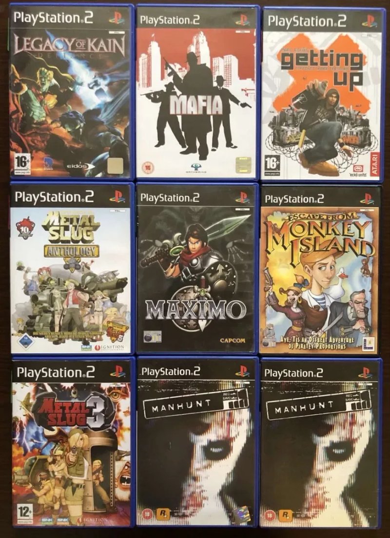 Sony PlayStation 2: Harry Potter, Hitman ICO Jak KillZone MetalSlug Manhunt Mafia  Megaman Mortal Kombat, Metal Gear Solid Maximo Buzz Legacy of Kain — фото 5