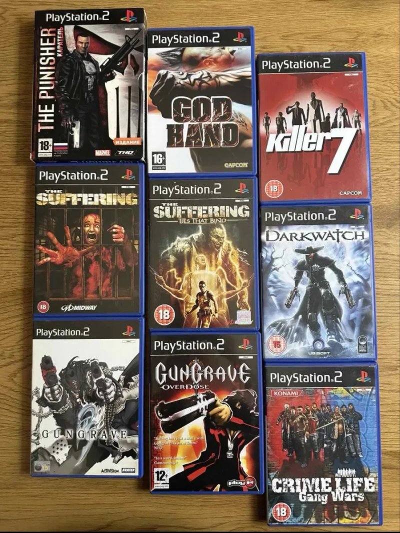 Sony PlayStation 2: Silent Hill Каратель Evil Dead Alone in the Dark Syberia BloodRayne Manhunt Cold Fear Xenosaga Castlevania KillZone, God of War — фото 7