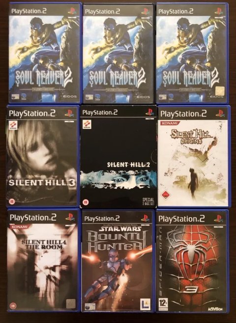 Sony PlayStation 2: Silent Hill, Resident Evil, Rule of Rose, Yakuza God of War, Need for Speed Most Wanted, Persona GTA San Andreas Vice City Stories