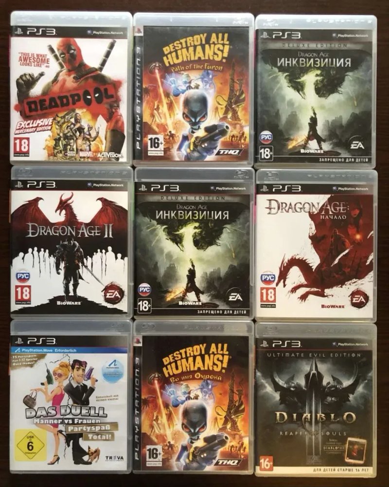 Sony PlayStation 3: Deadpool Dragon Age Начало, Dirt Dead Space, Dishonored, Darksiders Dead Island, Dead or Alive, Shadows of the Damned, Diablo — фото 2