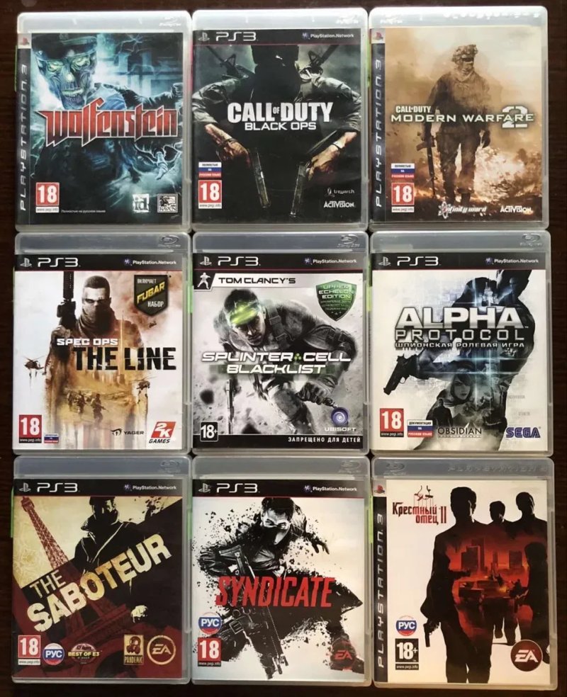 Sony PlayStation 3: Driver Сан-Франциско, Dead Space, Rage Fallout 3, Dragon Age Начало, Wolfenstein FiFA 2019, FarCry Blur Castlevania Rayman Origins — фото 2