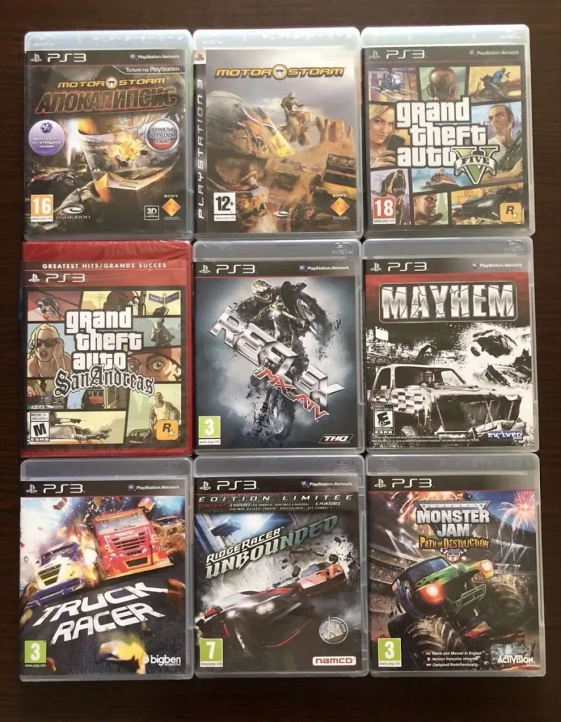 Sony PlayStation 3: FIFA 19, PES 2018, GTA San Andreas, Tekken, Mortal Kombat, NBA JAM, GranTurismo, Need for Speed, Blades of Time, MotorStorm — фото 2