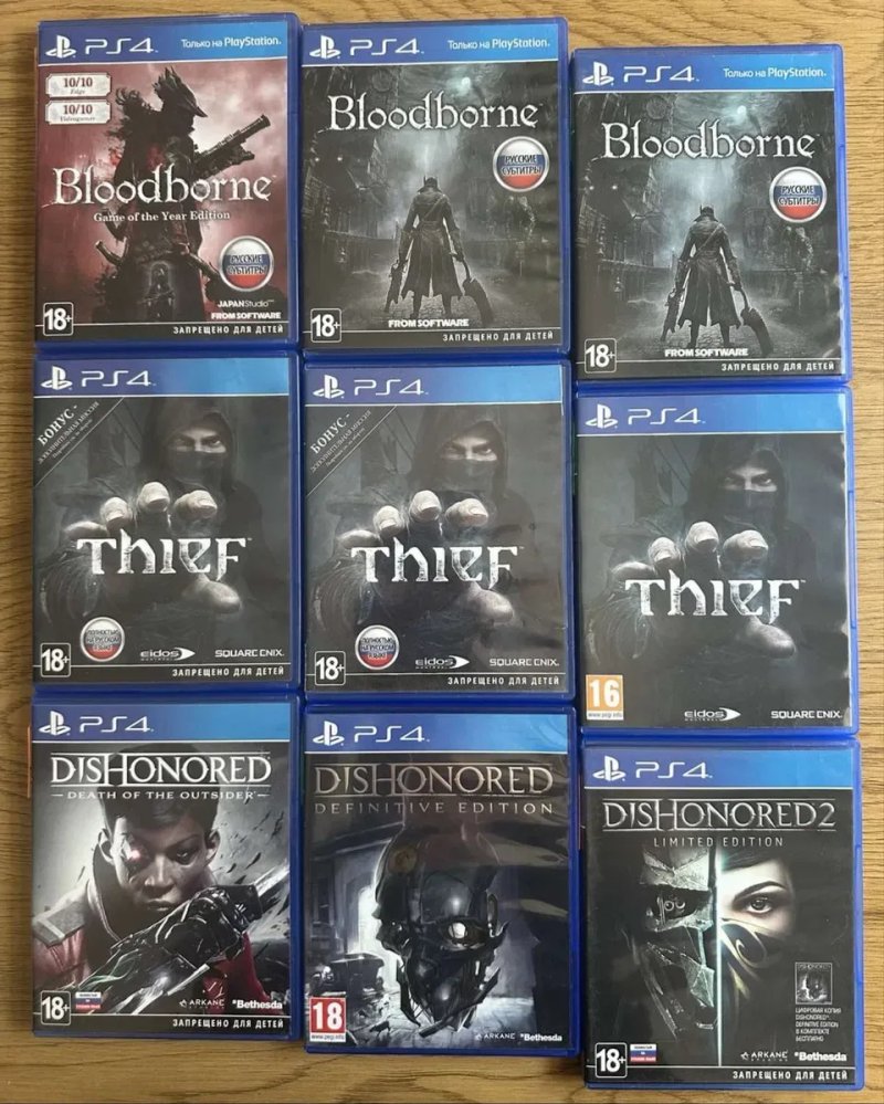 Sony PlayStation 4: Bloodborne Thief Dishonored Ведьмак Дикая Охота Final Fantasy Civilization Nier Replicant, Thats You Assassins Creed Изгой — фото 2