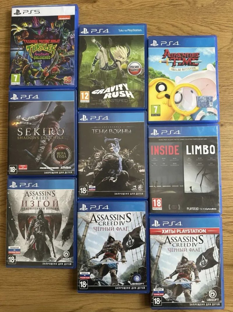 Sony PlayStation 4: Gravity Rush, Doom Fallout 4 GOTY Assassin’s Creed Изгой, Черный Флаг Sekiro Dragon Age Инквизиция Panzer Dragon Full Throttle — фото 2