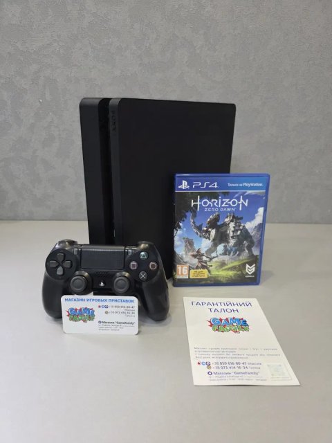 Sony Playstation 4 Ps4 Ps Slim CUH2108A HDD 500GB Магазин 12 Місяців Гарантія + Horizon Zero Dawn