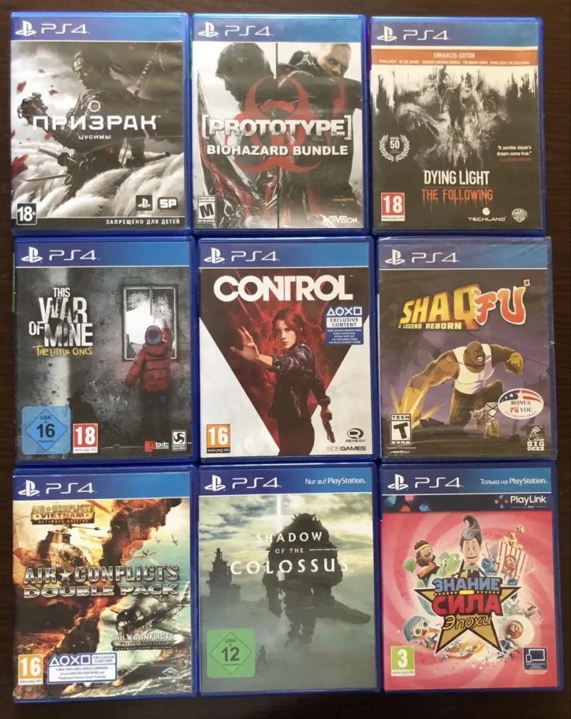 Sony PlayStation 4: Знание Сила, Prototype Biohazard Bundle, Dark Souls, Shadow of the Colossus В Тени Колосса, God of War FarCry Doom Diablo Remnant — фото 2