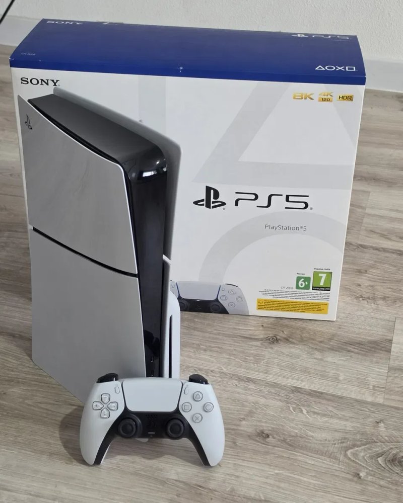 Sony PlayStation 5 Slim 1TB Blu-ray з дисководом в ідеальному стані — фото 2