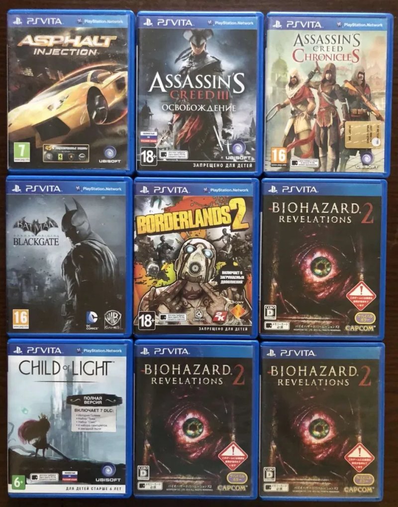 Sony PS Vita: Silent Hill, Resident Evil, Metal Gear Solid, Сорванец Rayman Batman Ratchet,  Sly Cooper Soider-Man Angry Birds, Dragon Crown NFS COD — фото 2