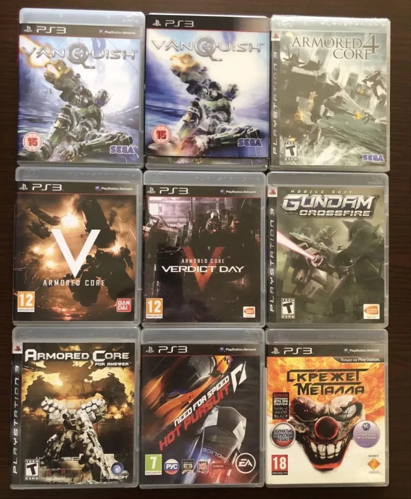 Sony PS3: Armored Core, Скрежет Металла, FarCry Need for Speed, Batman Resistance FEAR Transformers Fall of Cybertron, Aliens vs Predator, Deus Ex