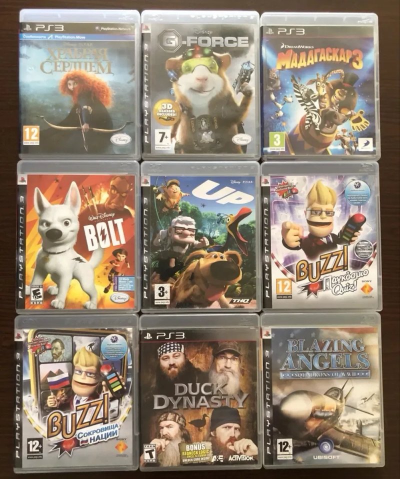 Sony PS3: Buzz Сокровища Нации Tekken Bolt Мадагаскар Кот в Сапогах, История Игрушек, TURTLES Рататуи Kung Fu Panda Артур и Месть Урдалака, Кукловод — фото 2