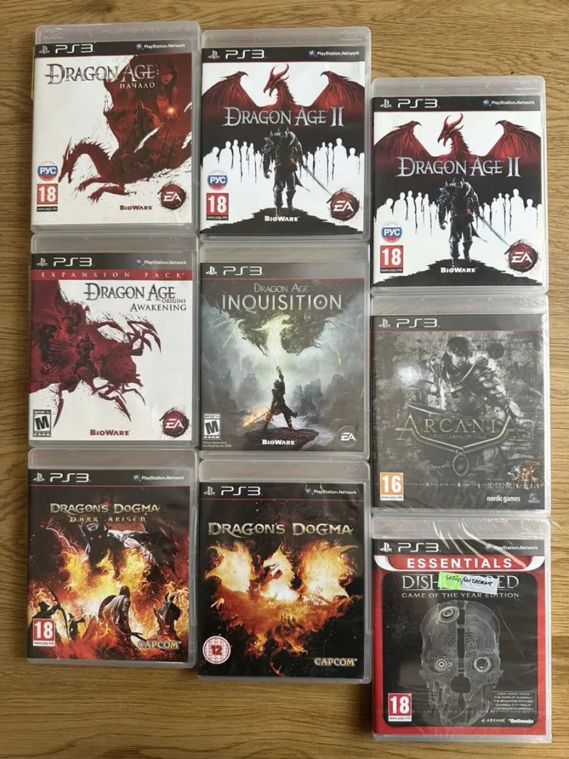 Sony PS3: Dante’s Inferno, God of War Diablo Dragon Age Castlevania Ninja Gaiden Dragon’s Dogma, SKYRIM OBLIVION,  ICO & Shadow of the Colossus — фото 2