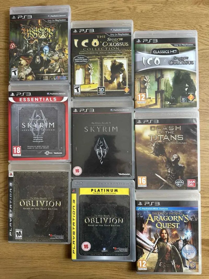 Sony PS3: Dante’s Inferno, God of War Diablo Dragon Age Castlevania Ninja Gaiden Dragon’s Dogma, SKYRIM OBLIVION,  ICO & Shadow of the Colossus — фото 7