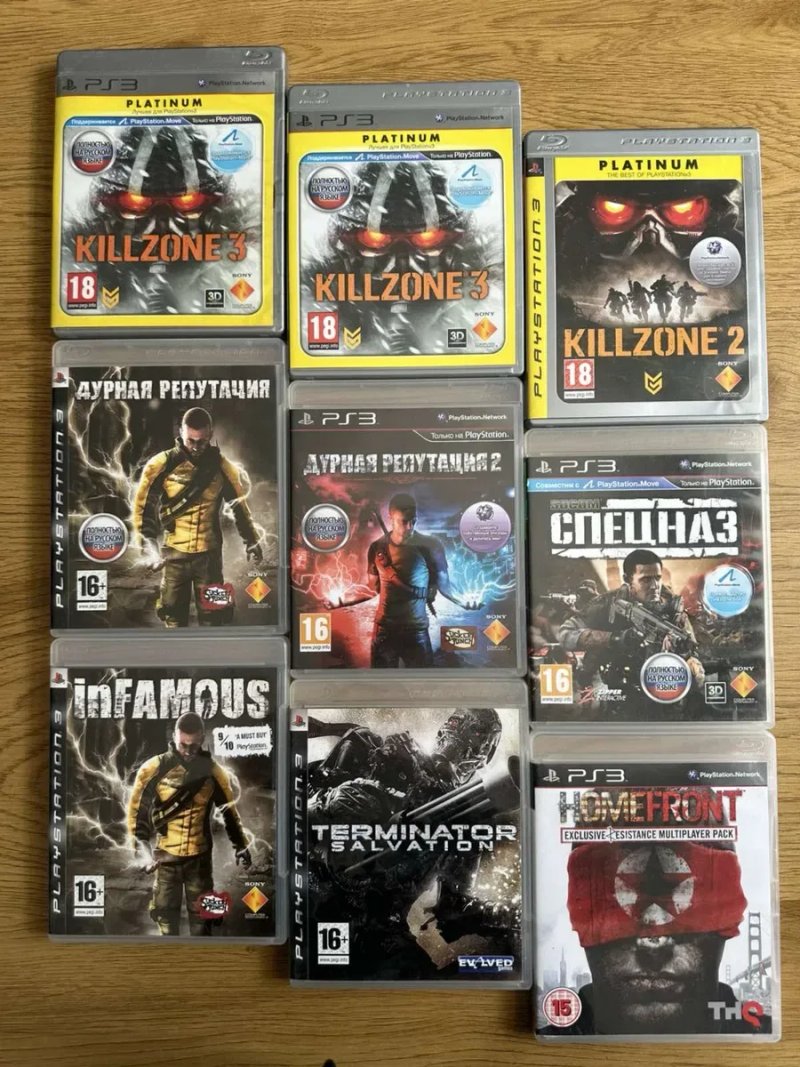 Sony PS3: Dead Space, FarCry FEAR Resistance Killzone Дурная Репутация Terminator Spider Man Batman Transformers — фото 4