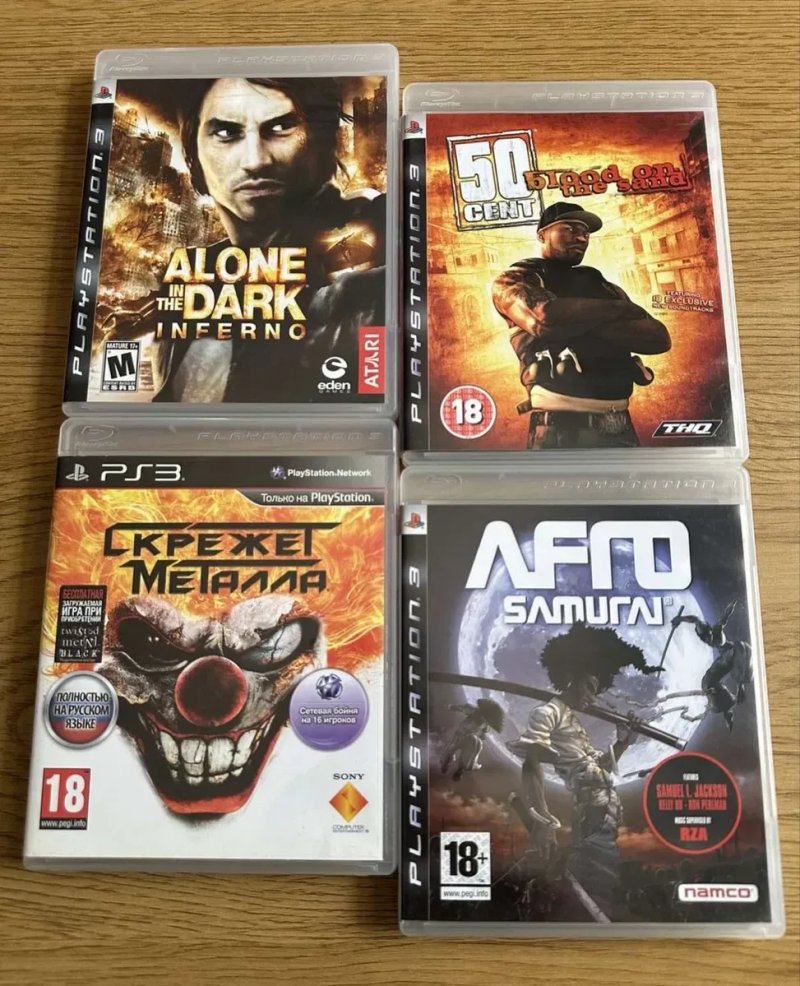 Sony PS3: Кукловод Dragon Age, История Игрушек Alice Madness Returns, Afro Samurai Скрежет Металла Alone in the Dark Inferno, 50cent Blood on the sand — фото 3