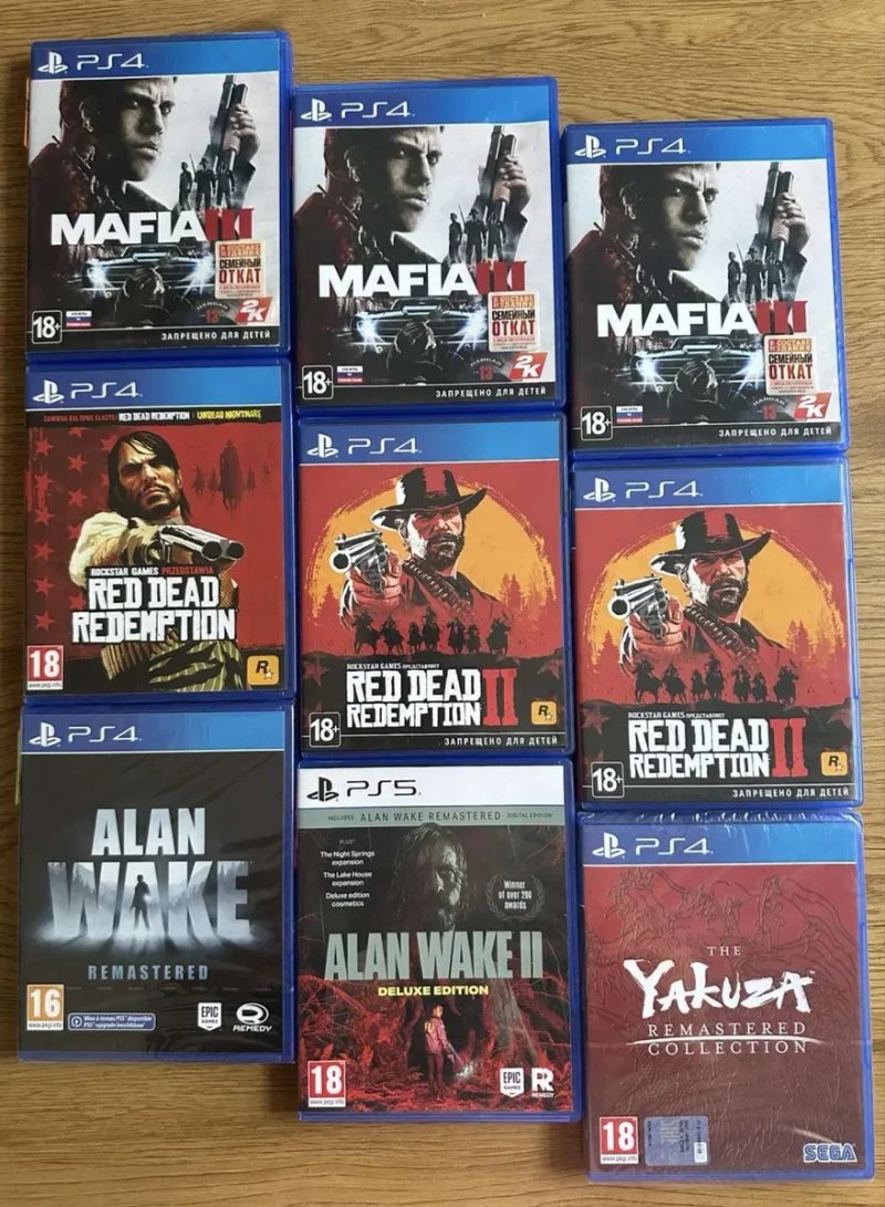 Sony PS4/PS5: Mafia RDR GTA5 Орден 1886, Безумцы Resident Evil, Silent Hill, Hellblade, Жизнь После Alan Wake Yakuza Rayman Knack Minecraft Outlast — фото 3