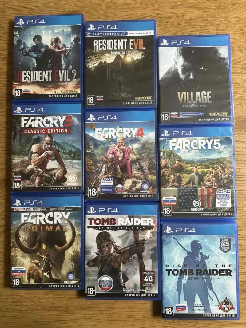 Sony PS4: Resident Evil, FarCry Doom Fallout Tomb Raider, Need for Speed, Assassins Creed Черный Флаг, Изгой, Ведьмак Дикая Охота Sekiro Metro — фото 2