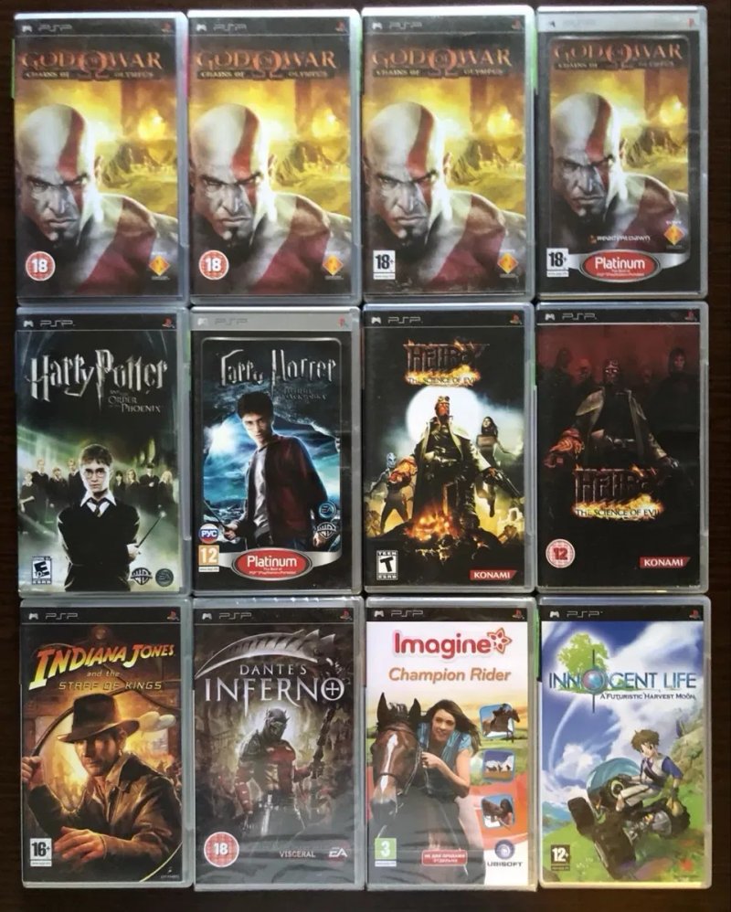 Sony PSP: GTA Liberty City, Chinatown Wars, Vice City Stories, God of War Призрак Спарты, Гарри Поттер Final Fantasy GranTurismo Hellnboy Castlevania — фото 2