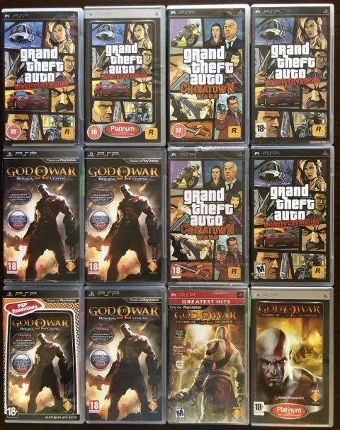 Sony PSP: GTA Liberty City, Chinatown Wars, Vice City Stories, God of War Призрак Спарты, Гарри Поттер Final Fantasy GranTurismo Hellnboy Castlevania