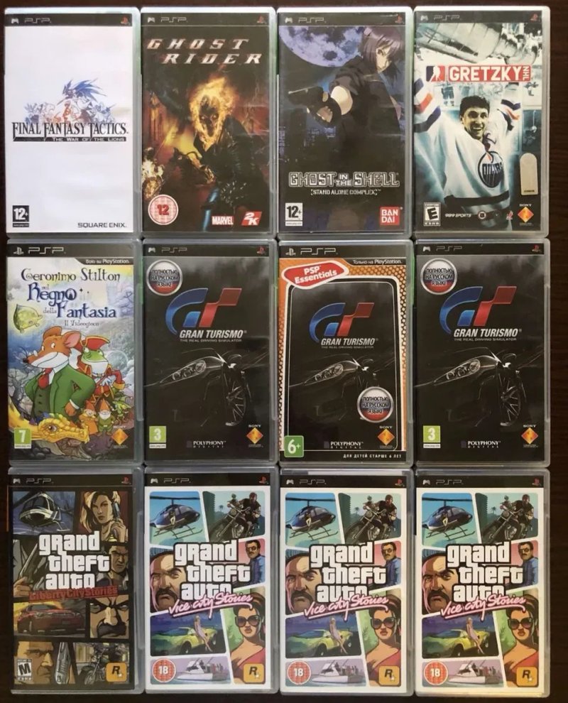Sony PSP: GTA Liberty City, Chinatown Wars, Vice City Stories, God of War Призрак Спарты, Гарри Поттер Final Fantasy GranTurismo Hellnboy Castlevania — фото 3