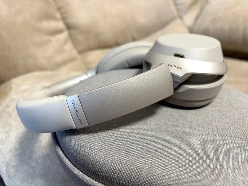 Sony WH-1000XM3 Silver (бежеві) відмінний стан, оригінал, комплект — фото 2
