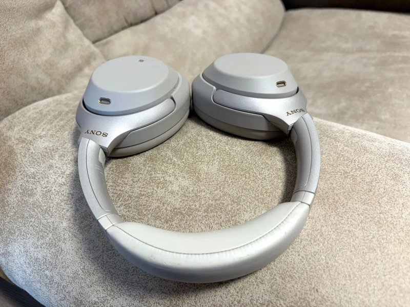 Sony WH-1000XM3 Silver (бежеві) відмінний стан, оригінал, комплект — фото 4