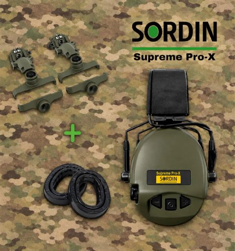 Sordin Supreme Pro X + кріплення + Gel амбушюри‼️ Активні навушники