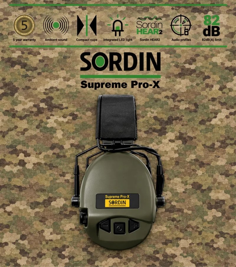 Sordin Supreme Pro X + кріплення + Gel амбушюри‼️ Активні навушники — фото 2