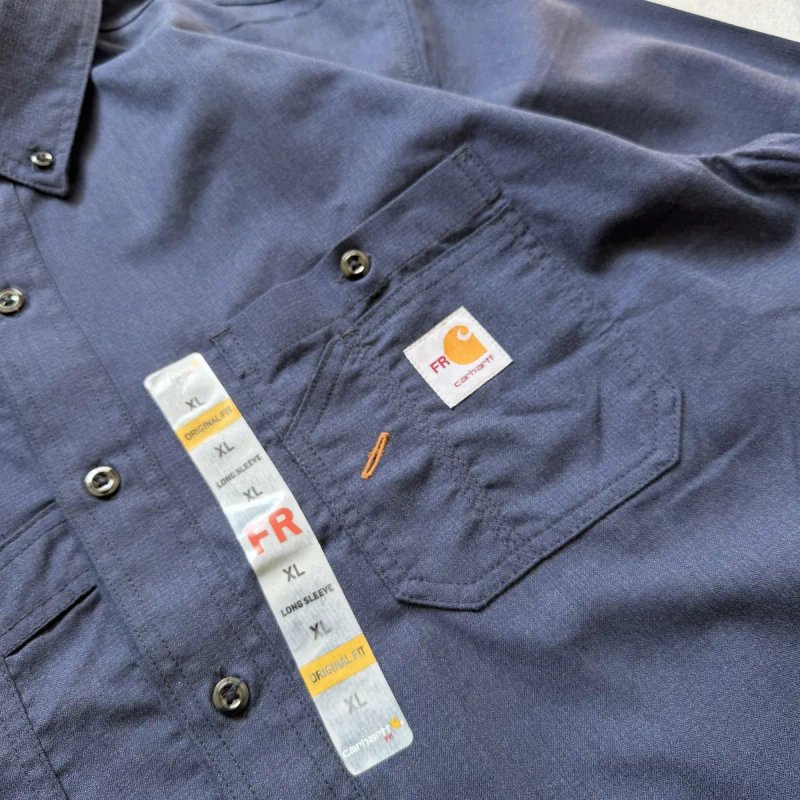 Сорочка  Carhartt FR Force Loose Fit Lightweight Long-Sleeve Button-Front Shirt (артикул: 104138) XL — фото 5