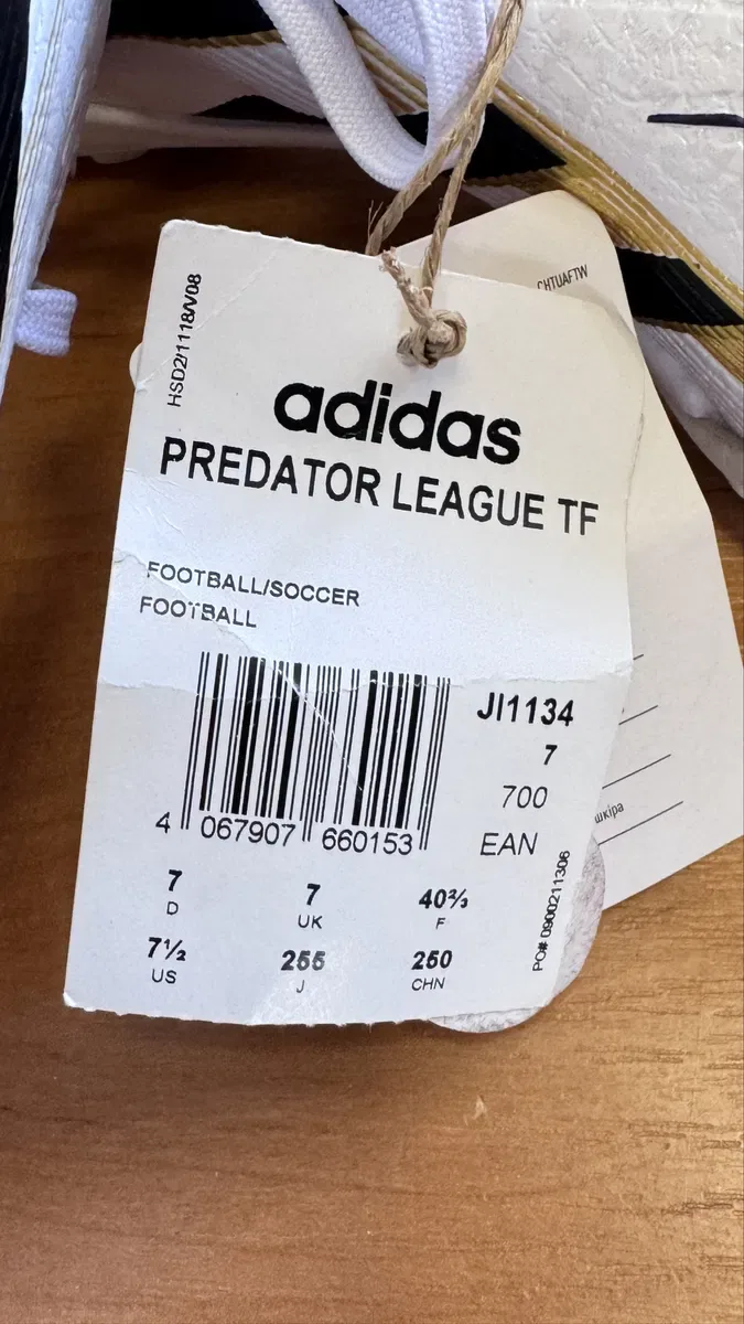 сороконожки Adidas Predator League TF модель  (JI1134) – Розмір  40 2/3 (25.5 см) — фото 3