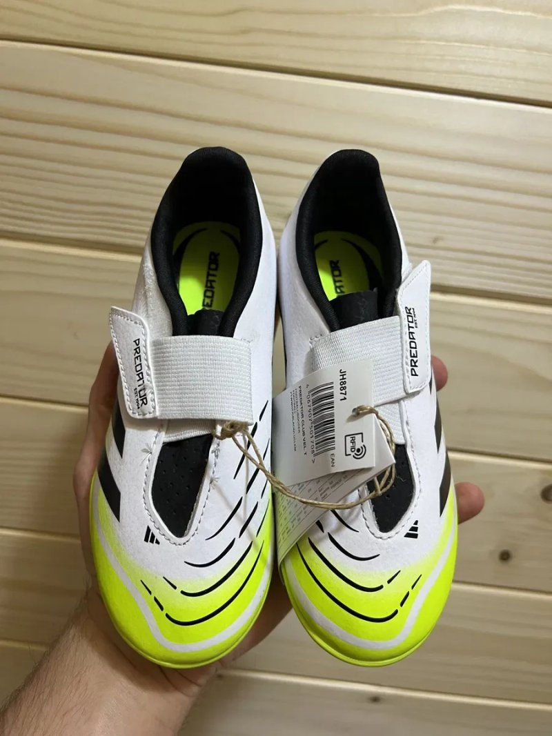 Сороконожки бутси копи футзалки дитячі Adidas Predator Club опт роздріб — фото 4