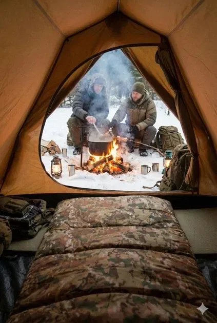 Армійський польовий спальний мішок з капюшоном у чохлі, спальник тактичний туристичний 2в1 спальник+ковдра водонепроникний всесезонний, колір різний