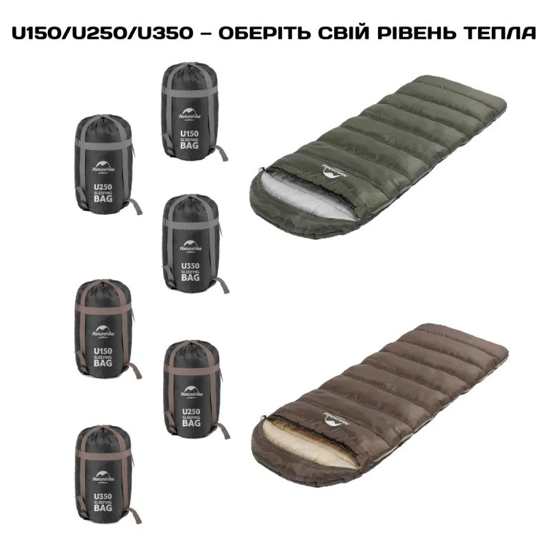 Спальний мішок Naturehike U150/U250/U350 / спальник / спальный мешок — фото 2
