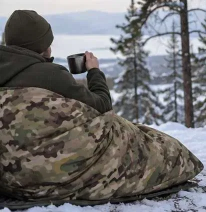 Спальный мешок спальний мішок M-WIN зимовий тактичний термоспальник з капюшоном теплий зимний до -35 ЗСУ — фото 3